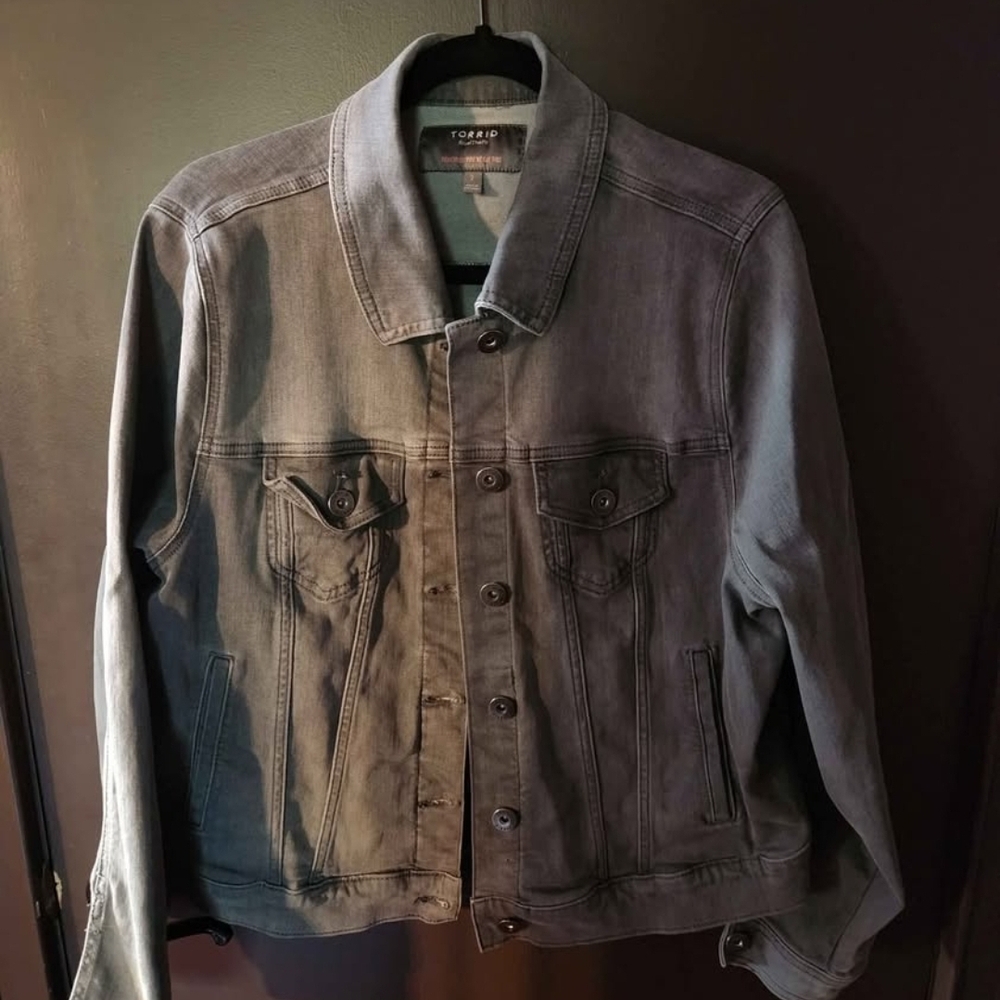 Torrid Grey Denim Jacket